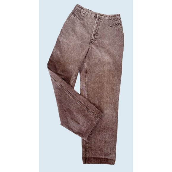 Rocky Mountain Denim - Vintage ROCKY MOUNTAIN Brown Stonewashed 80s / 90s Hi Rise Jeans Sz 27
